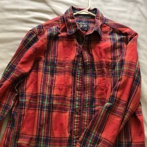 American Eagle Plaid Button Up Shirt